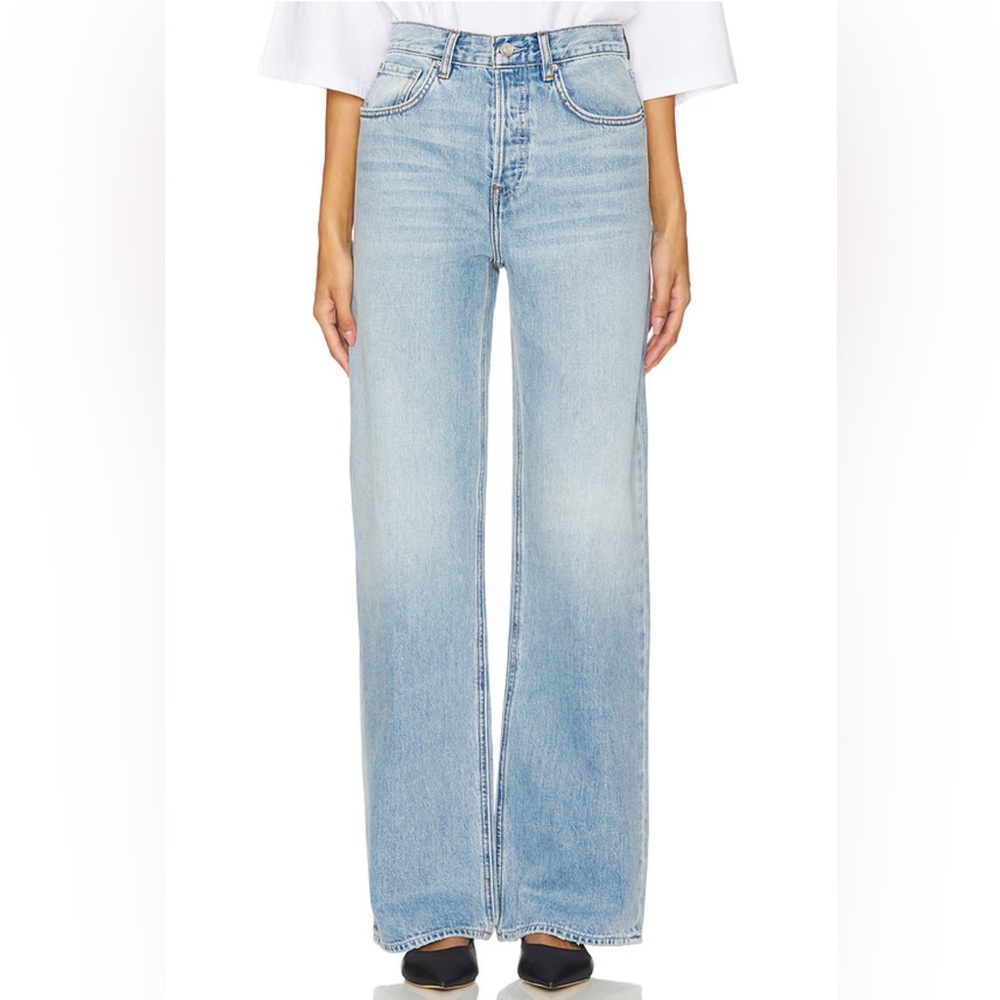 GRLFRND Brooklyn High Rise Straight Jeans in Miracle Mile